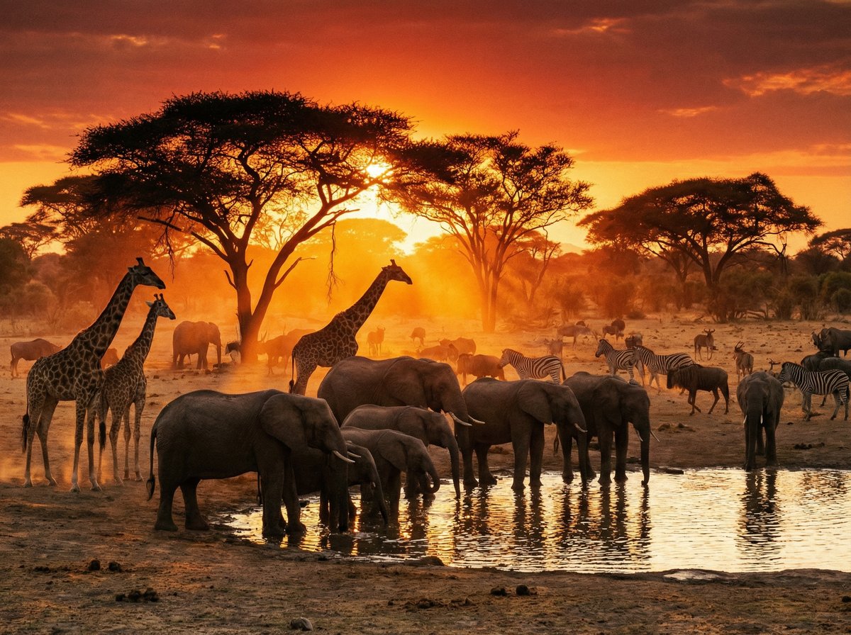 媚黑非洲野生动物视频